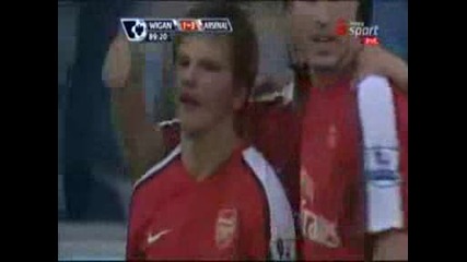 Arsenal vs. Wigan 11.04.2009 All Goals Highlights