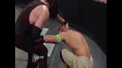 John Cena vs Kane ( John уцели Kane сьс металните стьлби ) - Wwe Raw - 2/6/14