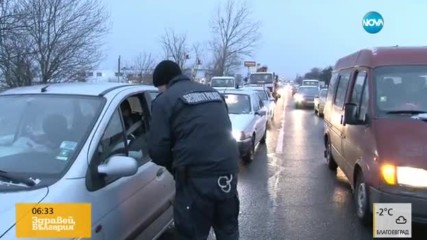 ЗАРАДИ ЛОШОТО ВРЕМЕ: Затвориха участък от магистралата край Бургас
