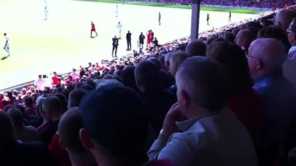 Andy Carroll Substitution Liverpool - Newcastle @ Anfield,