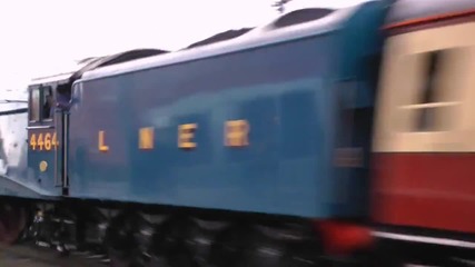 Впечатляващо и готино пътуване с парен влак с 90 mph в британските железници !