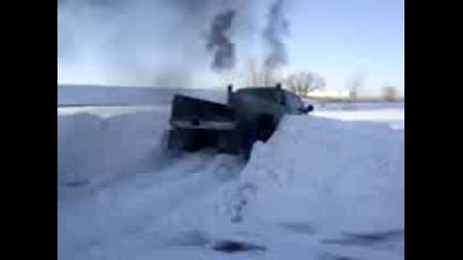 John Deere Dodge vs. Snow Bank!