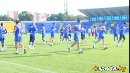31.07.2009 Батков надзирава Левски преди финала за Суперкупата с Литекс