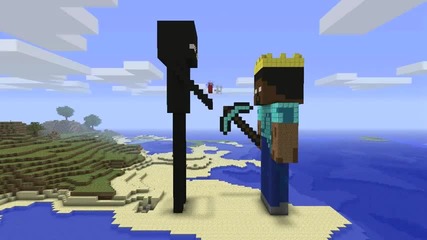 Minecraft-enderman i Herobrine