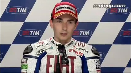 Jorge Lorenzo interview after the Netherlands Gp 