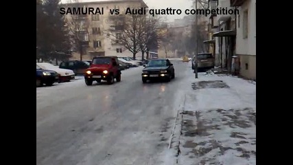 Suzuki Samurai Vs Audi Quattro competition