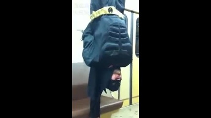 Батман в Метро! (смях)