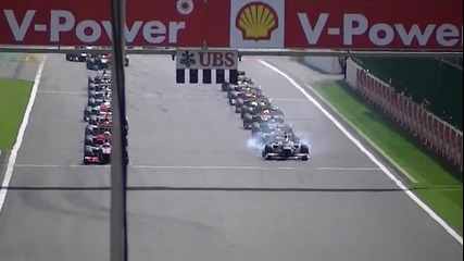 Huge Crash Formula 1 - Spa Francorchamps Belgium 2-9-2012 (grandstand Gold 8)