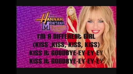 hannah montana kiss it goodbye with lyrics
