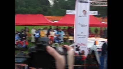 Кими Райконен на откриването на Рали България 2010