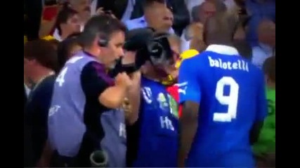 Балотели полудява на Евро 2012