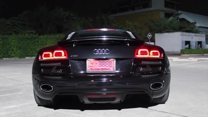 Audi R8 V10 thunder Madly with Armytrix titanium valvetronic exhaust