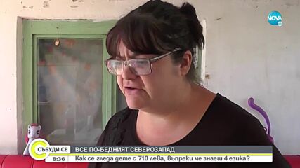 Бедният Северозапад: Жена, владееща 4 езика, отглежда детето си със 710 лв.