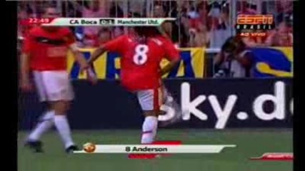 Boca Juniors 0 - 1 Man Utd (anderson Goal)