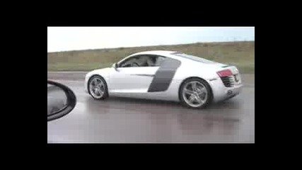 Audi R8 Vs 911 Drag Race