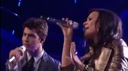 Joe Jonas and Demi Lovato в American Idol