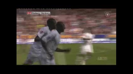 17.04.2010 Фрайбург 2 - 1 Нюрнберг (всички голове)