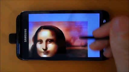 Drawing Mona Lisa on a Mobile Phone, Time Lapse