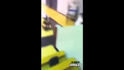 Banister Flip Fail 