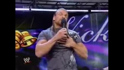 Triple H interrupts the wedding 7-18-08