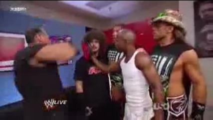 backstage dx mr. mcmahon raw s guest floyd mayweather raw
