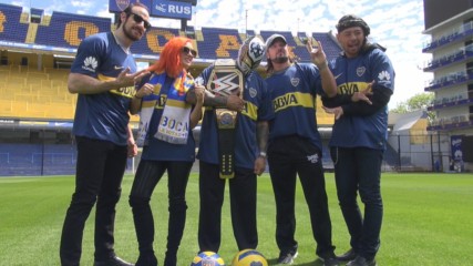 Boca Juniors host WWE Superstars at La Bombonera