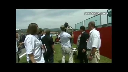 Brad Pitt at Motogp in Italy 
