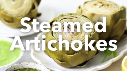 Steamed Artichokes with Two Dipping Sauces.mp4