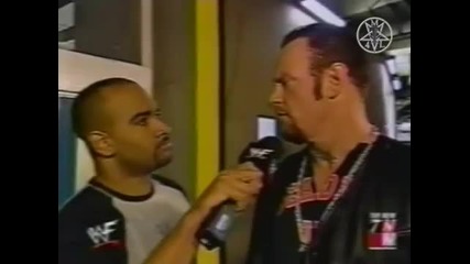 The Undertaker Backstage Interview 1/28/02