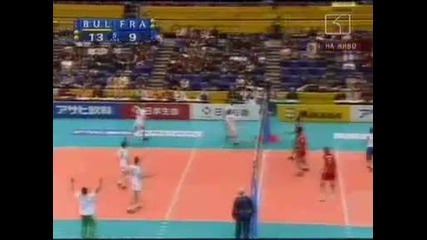 Волейболна среща България - Франция (2:3) 