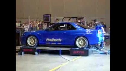 Dyno test [nissan Skyline Gtr R 34] 860 hp