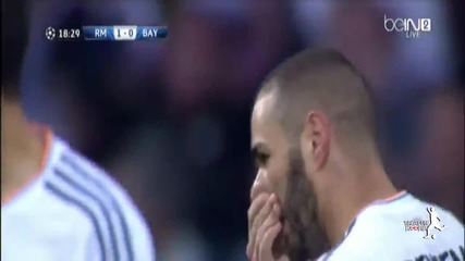 Прекрасен гол на Карим Бензема ~ Реал Мадрид - Баерн Мюнхен 1-0 ~ [23_04_2014]