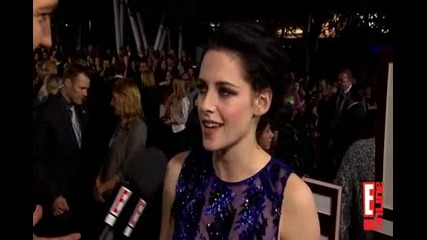Kristen Stewart на премиерата " Зазоряване"
