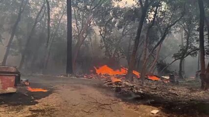 Огромен горски пожар заплашва хиляди домове в Калифорния (ВИДЕО)
