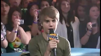 N O V O Interviu na Justin Bieber - Much Music [ 01.02.2011 chast 1 ]