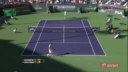 Grigor Dimitrov vs Novak Djokovic (indian Wells 2013) Highlights [720p]