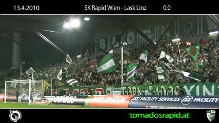 13.04.10 Rapid Wien - Lask - Ultras tornados 