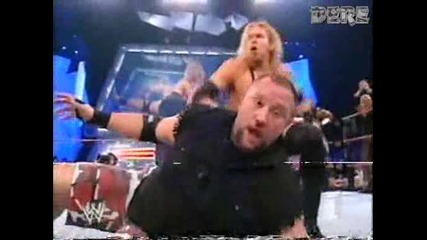 Dudley Boyz and Trish Stratus vs Victoria, Christian and Chris Jericho [ Table Match ]