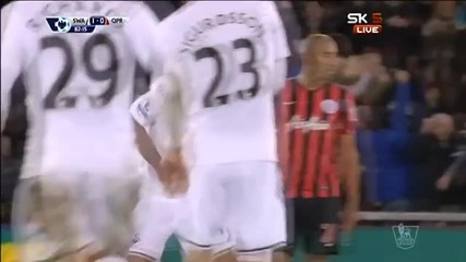 Суонзи 2:0 Куинс Парк Рейнджърс 02.12.2014