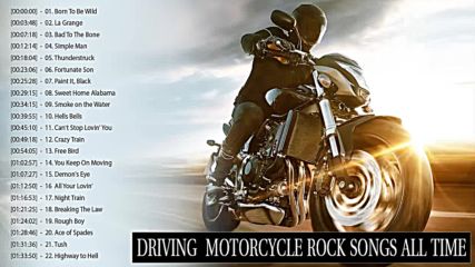 Best Motorcycle Riding Music Rock _ Motorcycle Rock Songs - Biker Music _ Greatest Road Trip Rock