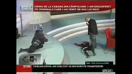 Румънка се ядосва по време на тв предаване 