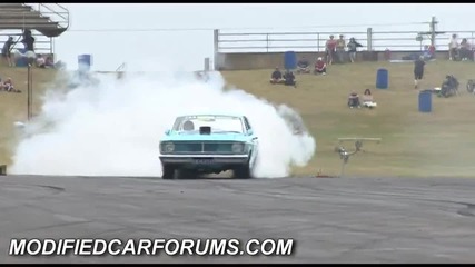 Sik071 blue Xr falcon powerskid at Supernats 2009 
