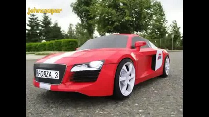 Audi R8 Направено от Хартия 
