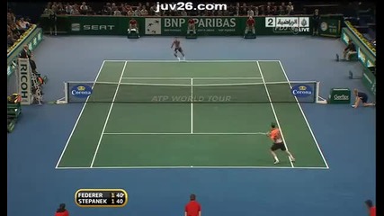 Federer Vs Stepanek Paris 2010 