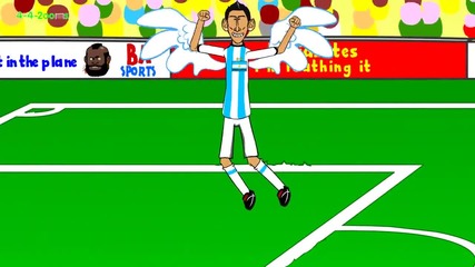 Аржентина и Швейцария - Забавна футболна анимация.