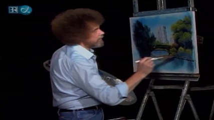 S17 Радостта на живописта с Bob Ross E08 View From The Park ღобучение в рисуване, живописღ