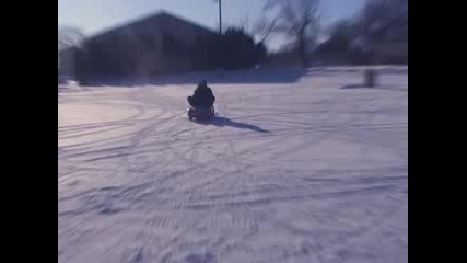 Over Powered Powerwheels Snow Jam Barbie Jeep vs. Corvette vs. F150 vs. Mustang Crazy Drift 