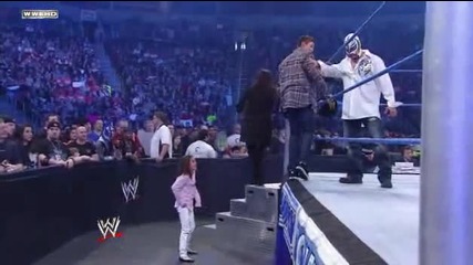 Smackdown Cm Punk confronts Rey Mysterio while he s with his family