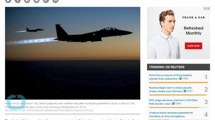 US: Coalition Airstrikes Destroy ISIS Guns, Vehicles, Bases
