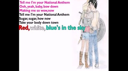 Lana Del Rey - National Anthem (lyrics Video)